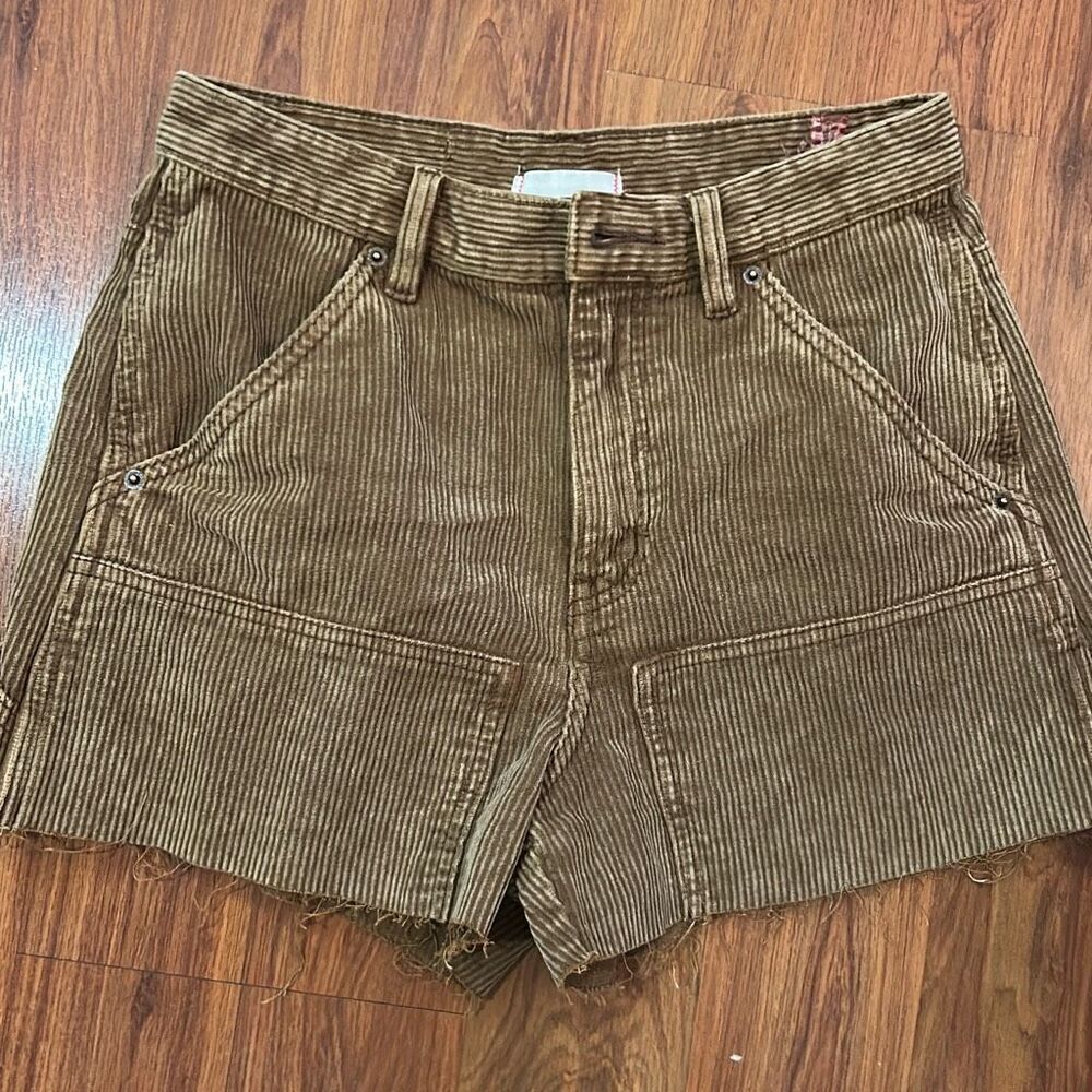 BDG brown corduroy high waisted shorts size 25